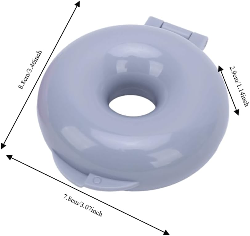 2 Pack Donut Baking Mold, Round Plastic Press Doughnut Cake Pan with Flip Design,Pink Blue for Bagel Bread Pastry DIY