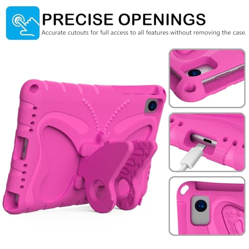 Funda antifraude Samsung Tab S8 con soporte de mariposa y correa roja 2