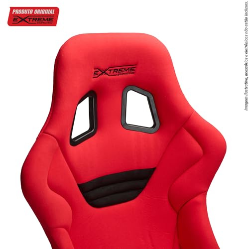 Banco XL com Trilho Simulador Cockpit Extreme Simracing (Vermelho)