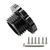 Adaptateur en aluminium compatible avec Thrustmaster T300 T500RS pour l'installation de volants tiers avec motif de montage de 73 mm (noir)