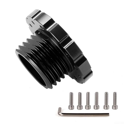 Besttoolifes Interface de direction de volant T500/t300 incluse pour adaptateur Thrustmaster Pcd 73 mm. Moyeu de 221 cm pour avoir des vis de montage en aluminium, compatible avec les configurations