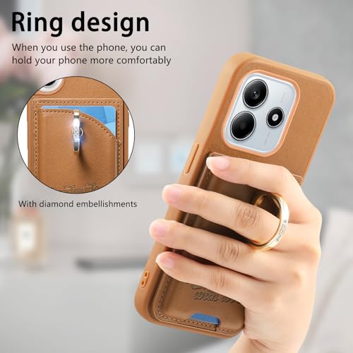 Protection Redmi Note 14 4G Asuwish PYPSK US marron anti-rayure