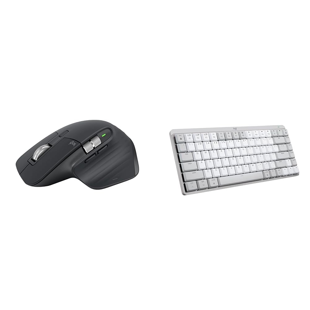 Logitech MX Master 3S (Free Adobe) - Ultra-Fast Scrolling, Ergo, 8K DPI, Track on Glass, Quiet, USB-C, BT MX Mechanical Mini (Free Adobe),Tactile Quiet Keys, Backlit, Bluetooth, USB-C, iPad-picture-22
