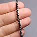 Kathy Bankston Handmade Black Onyx Bracelet with Sterling Silver Clasp, Small 3mm Beads