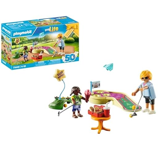 PLAYMOBIL myLife 71449 Mini Golf, un Golpe Tras Otro hacia el Objetivo, con Palos de Golf, Pelotas y Helado incluidos, Juguetes para niños a Partir de 4 años | Ya disponible en tu tienda friki favorita! En mundofriki.es!