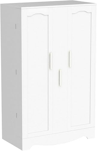 Miniatura 5 de Jehiatek Armario de almacenamiento de despensa de 47 pulgadas, armario de despensa de cocina independiente con cajón y estantes ajustables, gabinete