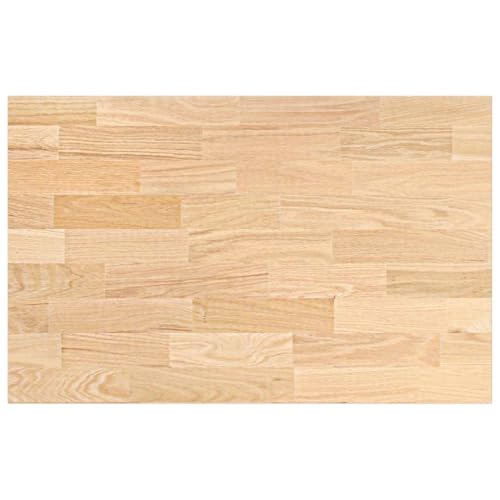 vidaXL Encimera de Cocina Rectangular Madera Maciza Roble