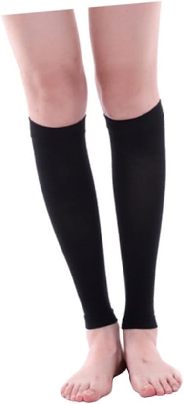 Women Compression Sleeves for Calf Support 1 Pair Elastic Leg Socks Adjustable Pressure for Muscle Shaping for Sports and Daily Use