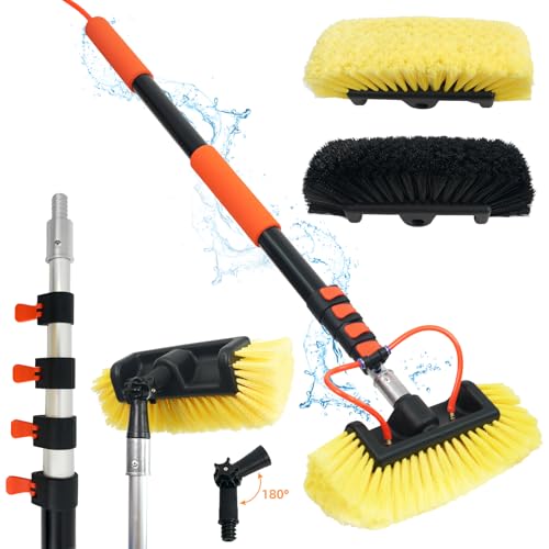 TOWBRUS 12FT/144inch Car Wash Brush with Long Handle Water Fed ...