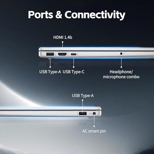 Image of HP 15.6 inch Business Laptop Computer with Microsoft 365 • 2026 Edition • Copilot AI • Intel 4-Core N100 CPU • 1.1TB Storage (1TB OneDrive + 128GB SSD) • Windows 11 • w /o Mouse