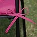 Zollner 4 cojines para silla, 40x40 cm, fucsia, en varios colores