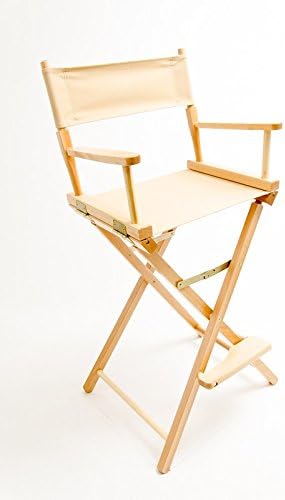 Gold Medal Bar-Height (30") Director's Chair, Natural Finish