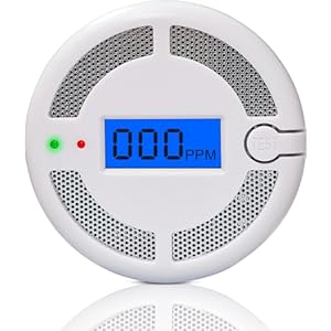 Carbon Monoxide Detector with LED Digital Display, Portable Carbon Monoxide Alarms for Home, CO Alarm with UL2034, Replaceable Batteries (Batteries NOT Included),1 Pack