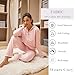 LeeHanTon Pink Tracksuit for Women Fashion Solid Colors Lightweight Zip Up Tops and Matching Pants 2 Pieces Lounge Outfit Pink XX-Large