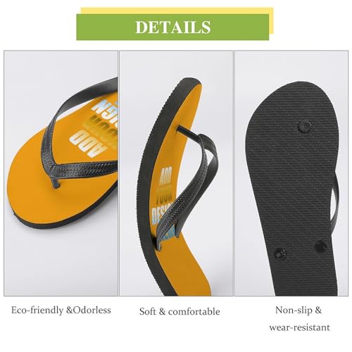 Custom Flip Flops Personalized Beach Belts Sandals Custom Photo Text Slippers for Men Women Comfortable Bathroom Shower Shoes3