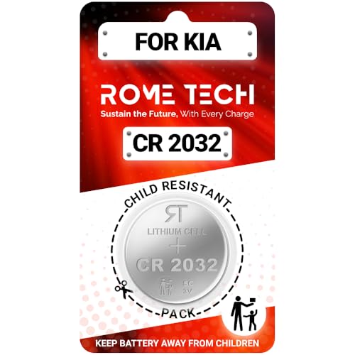 Key Fob Battery Replacement CR2032 for Kia Sorento Soul Forte Optima K5 Rio Sedona NIRO Seltos Cadenza Carnival Stinger EV6 - Car Remote Battery - 1-Pack