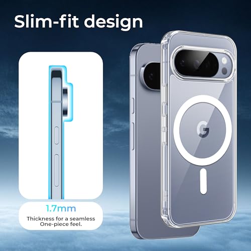 Image of A rtistque Clear Back Cover Case for Google Pixel 10 / Pixel 10 Pro 5G | Compatible with Mag-Safe | Premium Cover | Shockproof Bumper | Protective Design | Google Pixel 10 Back Cover - Transparent