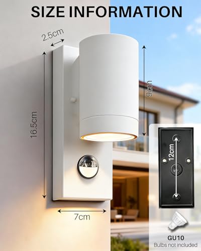 Lámpara de pared interior y exterior IP65 para evitar zonas oscuras 4
