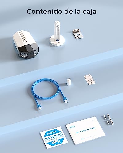 Miniatura 9 de Reolink 4k 8mp Camara Vigilancia De Doble Lente Con Campo De Visión 180 , Cámara Ip Soporta Detección De Personas Vehículos Mascotas, Visión Nocturna En Color, Audio Bidireccional, Duo 2 Poe