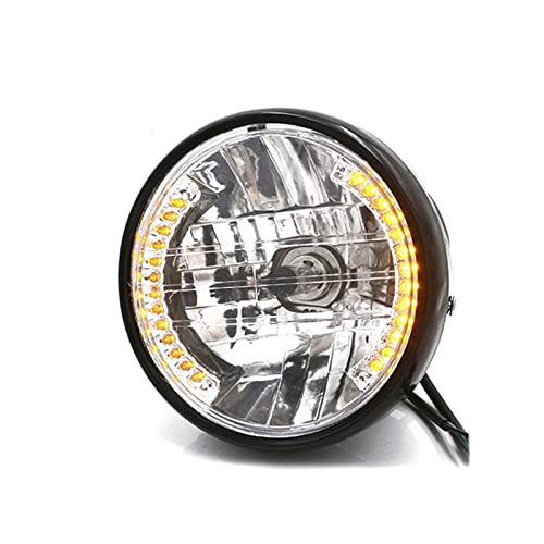 Phare moto universel 7 pouces LED jaune pour rouler sereinement sous la pluie et la brume