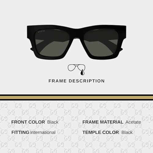 Gucci GG1842S Designer Fashion Sunglasses - Elegant, Sophisticated & Stylish Square Shape Eyewear with Luxury eSHADES Kit2