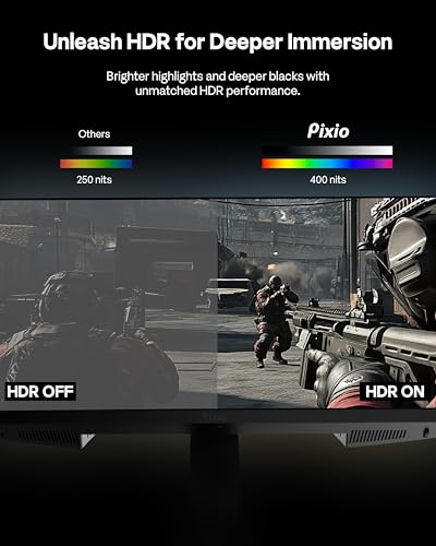 Image of Pixio PX277 Prime Neo V2 27 inch 200Hz Refresh Rate QHD 1440p Resolution Fast IPS Panel 1ms GTG Response Time Gaming Monitor with Adaptive Sync and Fully Adjustable Stand
