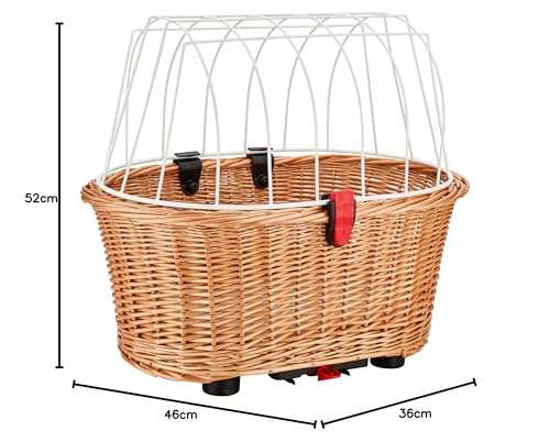 KlickFix Unisex Doggy Basket für Racktime Hundekorb, Beige, 36 x 52 46 cm EU