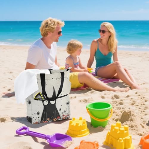 Bolsa de mano de murciélago negro resistente a arañazos para proteger tus pertenencias 7