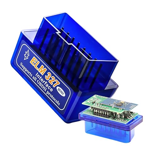 Mini Scanner Automotivo Bluetooth ELM327 Interface OBD2 Diagnóstico de Veículos Versões 1.5 e 2.1 (Versão 1.5 Placa Dupla)