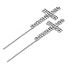 TOYANDONA 2 Stücke Strass Kuchen Topper Silber Kristall Kreuz Cupcake Picks Tortenstecker Hochzeitstorte Topper für Hochzeit Party Geburtstagstorte Deko