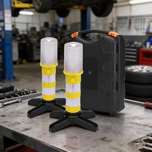Luz magnética para coche portátil con de almacenamiento compacto y tres modos de iluminación útil 7