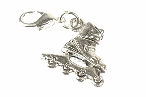 Miniblings Rollerskates Rollschuhe Charm Inlineskates Skates Silber -...