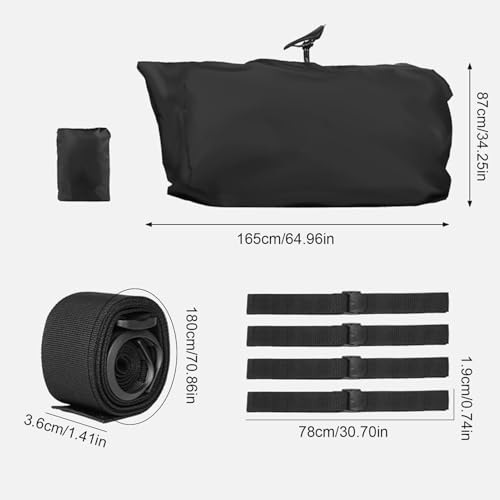 Sac de voyage pour vélo étanche avec bandoulière réglable et sacoche cargo de cyclisme transport - 3