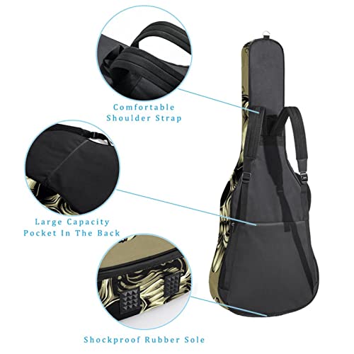 Housse de transport étanche pour guitare avec bandoulière réglable et fond de crâne antique, Multicolore 01., 42.9×16… - Les Beatles, Paul McCartney, John Lennon, RIngo Starr, George Harrison Housse de transport étanche pour guitare avec bandoulière réglable et fond de crâne antique, Multicolore 01., 42.9x16… – Image 4
