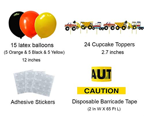 Construction Birthday Party Supplies Dump Truck Party Decorations Kits Set For Kids Birthday Party 51 Pack #TOP3