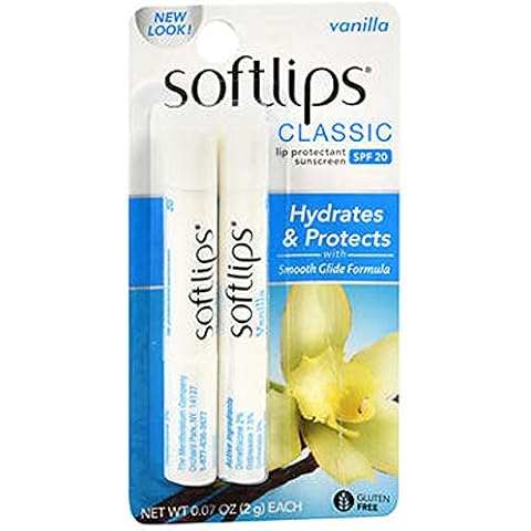 Softlips Lip Protectant/Sunscreen SPF 20, Vanilla (2 count) Cover