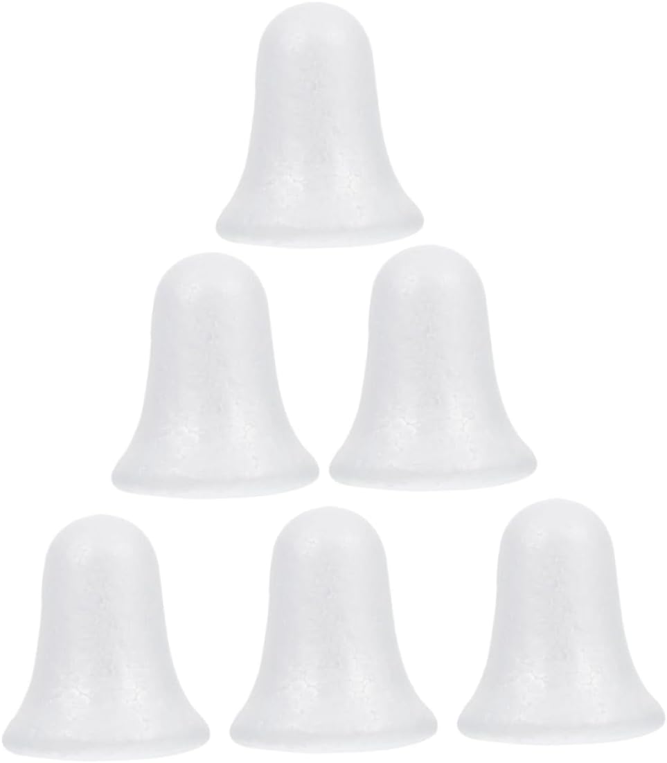 6Pcs Foam Jingle Bells for Christmas Tree Decorations Lightweight Craft Bells for DIY Projects Festive Design for Holiday Aesthetics and Easy to Use