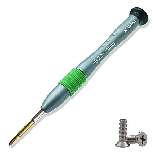 Precision Phillips Screwdriver 2.5Mm, Small Phillips Screwdriver For Cross Recess Screw, Anti-Slip Grip, S2 High Alloy Steel Head, Magnetic Tip, Rotary Cap, Individual Phillips Screwdriver Repair Tool #TOP9