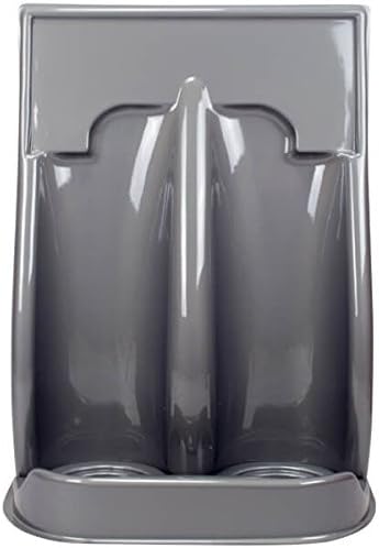 Silver double extinguisher stand