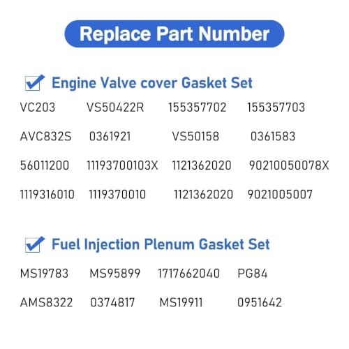 Image of Engine Cylinder Valve Cover Gasket Set VS50422R VC203 MS95899