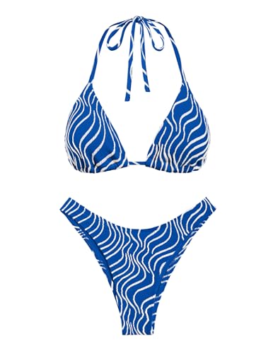 Image of Women's Bikini Sets Crochet Triangle Swimsuits 2 Piece Thong Bathing Suits