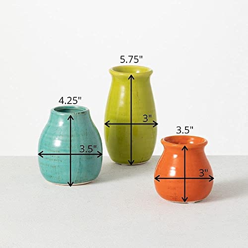 Sullivans Bud Vases, Farmhouse Decor, Mantle & Shelf Decor, Home Decorations For Living Room, Bathroom, Kitchen & Office, Coffee Table Decor, Petite Boho Vases, Rustic Decor For Your Home (Cm2972) #TOP2