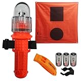 TEKTITE® SOSeFLARE 5 NO MORE FLARES! Electronic Boat Distress Flare w/Flag and Audible Signal Kit- USCG...
