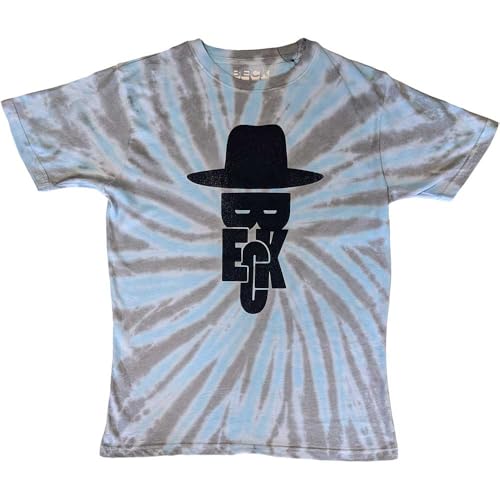 T-shirt Beck Bandit imprimé délavé bleu haut unisexe tendance rock