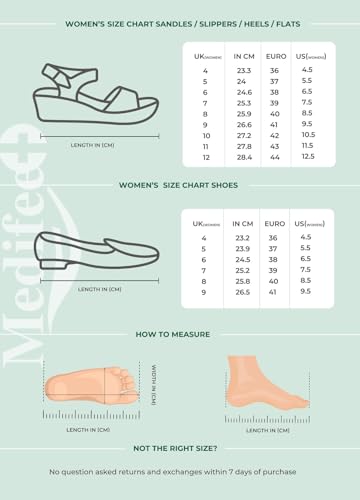 Image of Medifeet Women's Orthopedic Soft Sandals, Black, Comfort Walking Footwear with Adjustable Straps