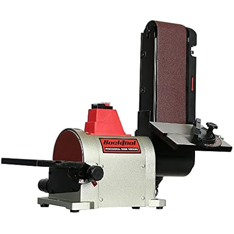 BUCKTOOL 500W Bench Belt Sander 4 in x 36 in Belt and 6 in Disc Sander with Direct-Drive Motor, BD4603 Cover