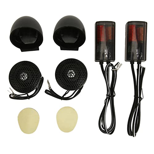 2 pièces 150W dôme Tweeter haute sensibilité système 2 voies noir Mini Tweeter Audio pour systèmes Audio de voiture