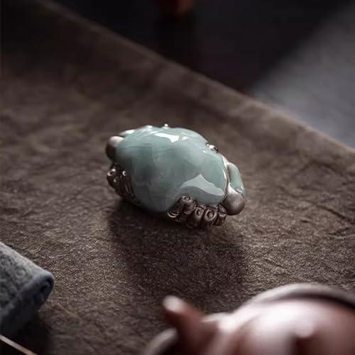 Mesa de té creativa libre de monotonía con estatuas de té de cangrejo 5