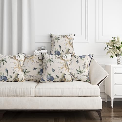 Image of Handmade Throw /Pillow Cushion Cover : 100% Cotton Fabric : High Thread Count : Set of 5