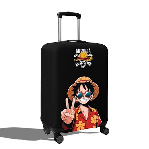 Image of WanderWraps Spendex Polyester Protective Luggage Cover | Hard Luggage Trolley Bag Cover | Washable | Dust Proof | Stretchable | L - 28 inch | Strawboundd